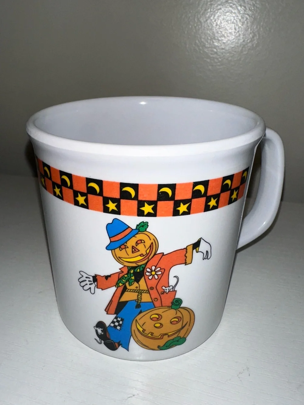 Vtg 3pc Halloween Melamine Dining Set